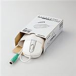 エレコム EU RoHS指令準拠 PS/2 光学式マウス スタンダードサイズ/簡易パッケージ(ホワイト) M-M2P2RWH/RS