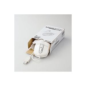 エレコム EU RoHS指令準拠 USB 光学式マウス スタンダードサイズ/簡易パッケージ(ホワイト) M-M2URWH/RS