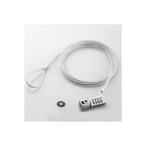 エレコム セキュリティスロット対応 セキュリティワイヤー/4桁ダイヤル式タイプ ESL-37R