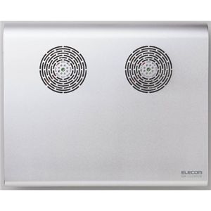 エレコム ノートパソコン用冷却台 冷え冷えクーラー(大型静音ファンタイプ) SX-CL06SV