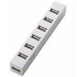 エレコム 7ポートUSBハブ ACアダプタ・マグネット付(ホワイト) U2H-Z7SWH