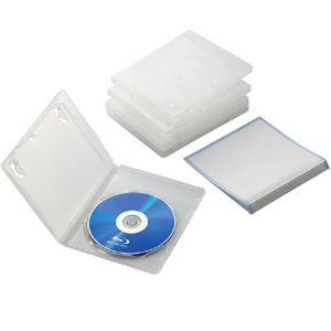エレコム Blu-rayディスクケース(1枚収納タイプ/5枚セット/クリア) CCD-BLU105CR