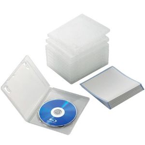 エレコム Blu-rayディスクケース(1枚収納タイプ/10枚セット/クリア) CCD-BLU110CR