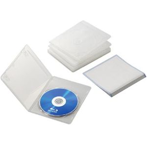 エレコム スリムBlu-rayディスクケース(1枚収納タイプ/5枚セット/クリア) CCD-BLUS105CR
