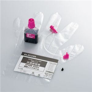 エレコム THE-50KIT専用交換インク 3回詰め替えタイプ(マゼンダ・染料) THE-50M3
