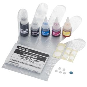 エレコム 詰め替えインク/キヤノン/BCI-7E・9BK対応/5色セット/1回分 THC-MP500SET1