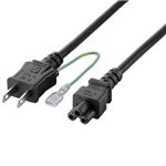エレコム ノートPC電源ケーブル/3pin-2pin/2m T-PCM320