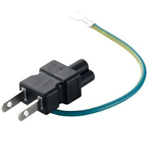 エレコム ノートPC電源プラグ/3pin-2pin/水平 T-PCAD32H