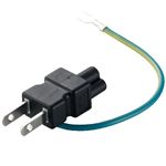 エレコム ノートPC電源プラグ/3pin-2pin/水平 T-PCAD32H