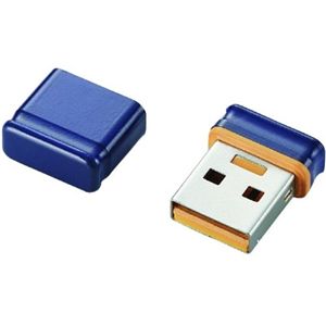 エレコム マイクロサイズ USB2.0フラッシュメモリ 8GB(ブルー) MF-SU208GBU