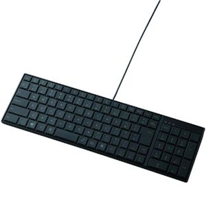 エレコム USB 103配列 フルキーボード/パンタグラフ方式(ブラック) TK-FCP004BK