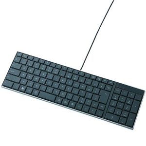 エレコム USB 103配列 フルキーボード/パンタグラフ方式(シルバー) TK-FCP004SV