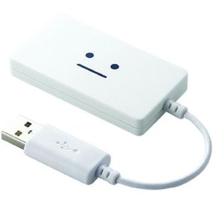 エレコム スリムタイプ バスパワー専用4ポート USB2.0ハブ ”Schmucken”(ホワイト顔) U2H-SL4BF2WH