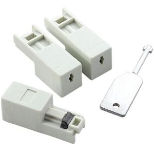 エレコム ネットワークセキュリティ RJ45コネクタジャック鍵付きプロテクタ 3個 ESL-LAN1