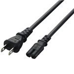 エレコム ACアダプタ用ACケーブル ストレートタイプ/2P/2.0m(ブラック) T-PCM220S