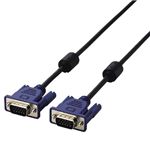 エレコム スリム同軸ディスプレイケーブル 0.7m/D-Sub15pin(ミニ)オス-D-Sub15pin(ミニ)オス CAC-07BK