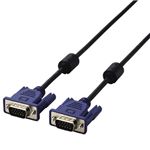 エレコム スリム同軸ディスプレイケーブル 1.0m/D-Sub15pin(ミニ)オス-D-Sub15pin(ミニ)オス CAC-10BK