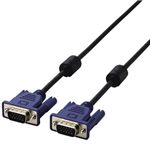 エレコム スリム同軸ディスプレイケーブル 3.0m/D-Sub15pin(ミニ)オス-D-Sub15pin(ミニ)オス CAC-30BK