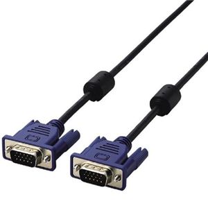 エレコム スリム同軸ディスプレイケーブル 5.0m/D-Sub15pin(ミニ)オス-D-Sub15pin(ミニ)オス CAC-50BK