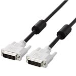 エレコム DVIデュアルリンクケーブル 1.0m/DVI-D24pinオス-DVI-D24pinオス(ブラック) CAC-DVDL10BK