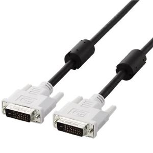 エレコム DVIデュアルリンクケーブル 2.0m/DVI-D24pinオス-DVI-D24pinオス(ブラック) CAC-DVDL20BK