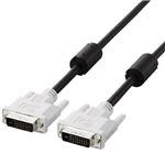 エレコム DVIデュアルリンクケーブル 2.0m/DVI-D24pinオス-DVI-D24pinオス(ブラック) CAC-DVDL20BK