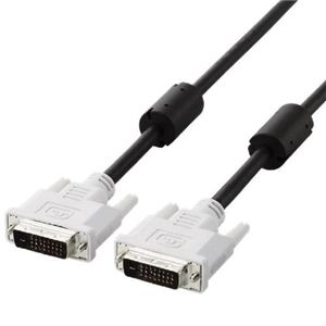 エレコム DVIデュアルリンクケーブル 5.0m/DVI-D24pinオス-DVI-D24pinオス(ブラック) CAC-DVDL50BK