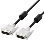 エレコム DVIデュアルリンクケーブル 5.0m/DVI-D24pinオス-DVI-D24pinオス(ブラック) CAC-DVDL50BK