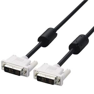 エレコム DVIシングルリンクケーブル 1.0m/DVI-D24pinオス-DVI-D24pinオス(ブラック) CAC-DVSL10BK