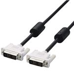 エレコム DVIシングルリンクケーブル 1.0m/DVI-D24pinオス-DVI-D24pinオス(ブラック) CAC-DVSL10BK