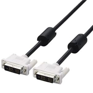 エレコム DVIシングルリンクケーブル 2.0m/DVI-D24pinオス-DVI-D24pinオス(ブラック) CAC-DVSL20BK
