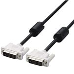 エレコム DVIシングルリンクケーブル 5.0m/DVI-D24pinオス-DVI-D24pinオス(ブラック) CAC-DVSL50BK