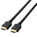 エレコム HIGH SPEED HDMIケーブル 1.5m/HDMIオス-HDMIオス(ブラック) CAC-HD15BK
