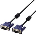 エレコム スリム同軸ディスプレイケーブル 15.0m/D-Sub15pin(ミニ)オス-D-Sub15pin(ミニ)オス CAC-L15BK