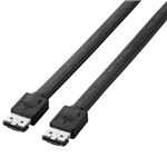 エレコム eSATAケーブル 0.5m/eSATA 7pin-eSATA 7pin(ブラック) CFD-ESA05BK