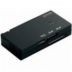 エレコム SDカードが2枚挿せるメモリリーダライタ/ケーブル一体型(ブラック) MR-C17BK