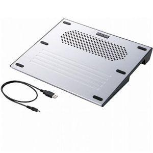 エレコム ノートパソコン用冷却台/12.1?15.4インチワイド用 「冷え冷えクーラー」(シルバー) SX-CL07SV