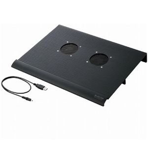 エレコム ノートパソコン用冷却台/15.4～17インチワイド用 「冷え冷えクーラー」(ブラック) SX-CL08LBK