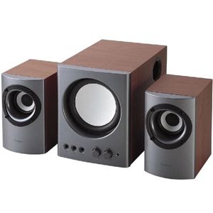 エレコム 2.1chマルチメディアスピーカ(シルバー) MS-131SV