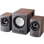 エレコム 2.1chマルチメディアスピーカ(シルバー) MS-131SV