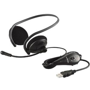 エレコム USBヘッドセット/ネックバンドタイプ(ブラック) HS-NB01UBK