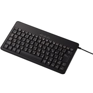 エレコム USB&PS/2 82配列 コンパクトフルキーボード/メンブレン方式(ブラック) TK-FCM006BK
