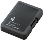 エレコム SD/microSD用メモリカードケース/プラスティックタイプ(メカニックブラック) CMC-SDCPPBK