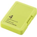 エレコム SD/microSD用メモリカードケース/プラスティックタイプ(リーフグリーン) CMC-SDCPPGN