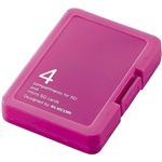エレコム SD/microSD用メモリカードケース/プラスティックタイプ(バタフライピンク) CMC-SDCPPPN