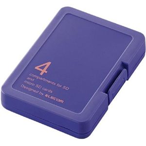 エレコム SD/microSD用メモリカードケース/プラスティックタイプ(ブルーバード) CMC-SDCPPPU