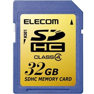 エレコム SDHCメモリカード 32GB/Class4対応 MF-FSDH32GC4