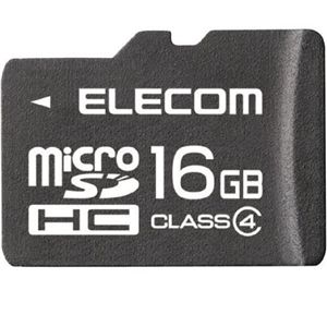 エレコム microSDHCメモリカード 16GB/Class4対応 MF-MRSDH16GC4