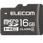 エレコム microSDHCメモリカード 16GB/Class4対応 MF-MRSDH16GC4