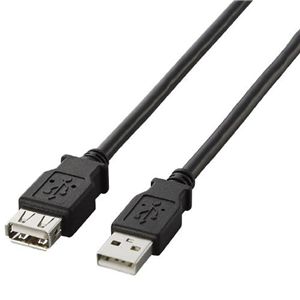 エレコム USB2.0準拠 延長ケーブル Aタイプ/3.0m(ブラック) U2C-E30BK
